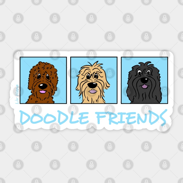 3 Doodle Friends Sticker by LivHana